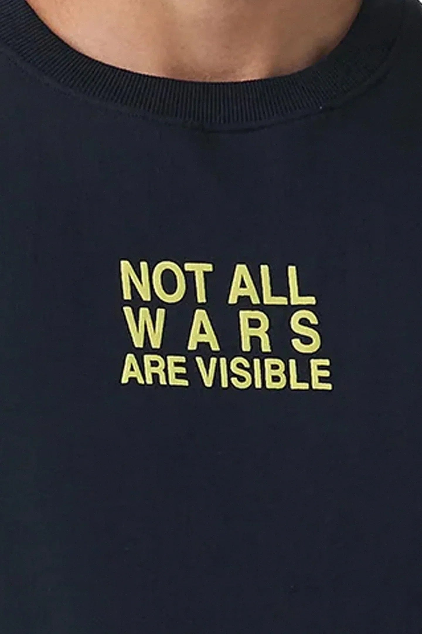 War Bear Blue Oversized T-shirt Men