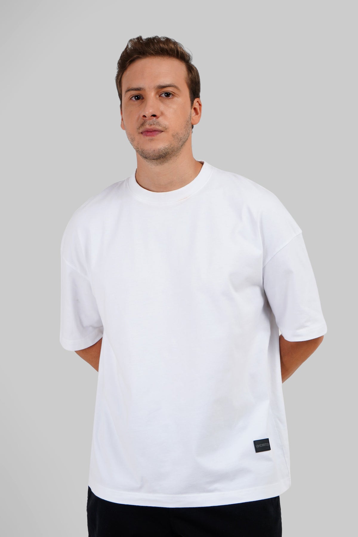 Pack of 4 Baggy T-shirts - Grey/Black/Navy/White
