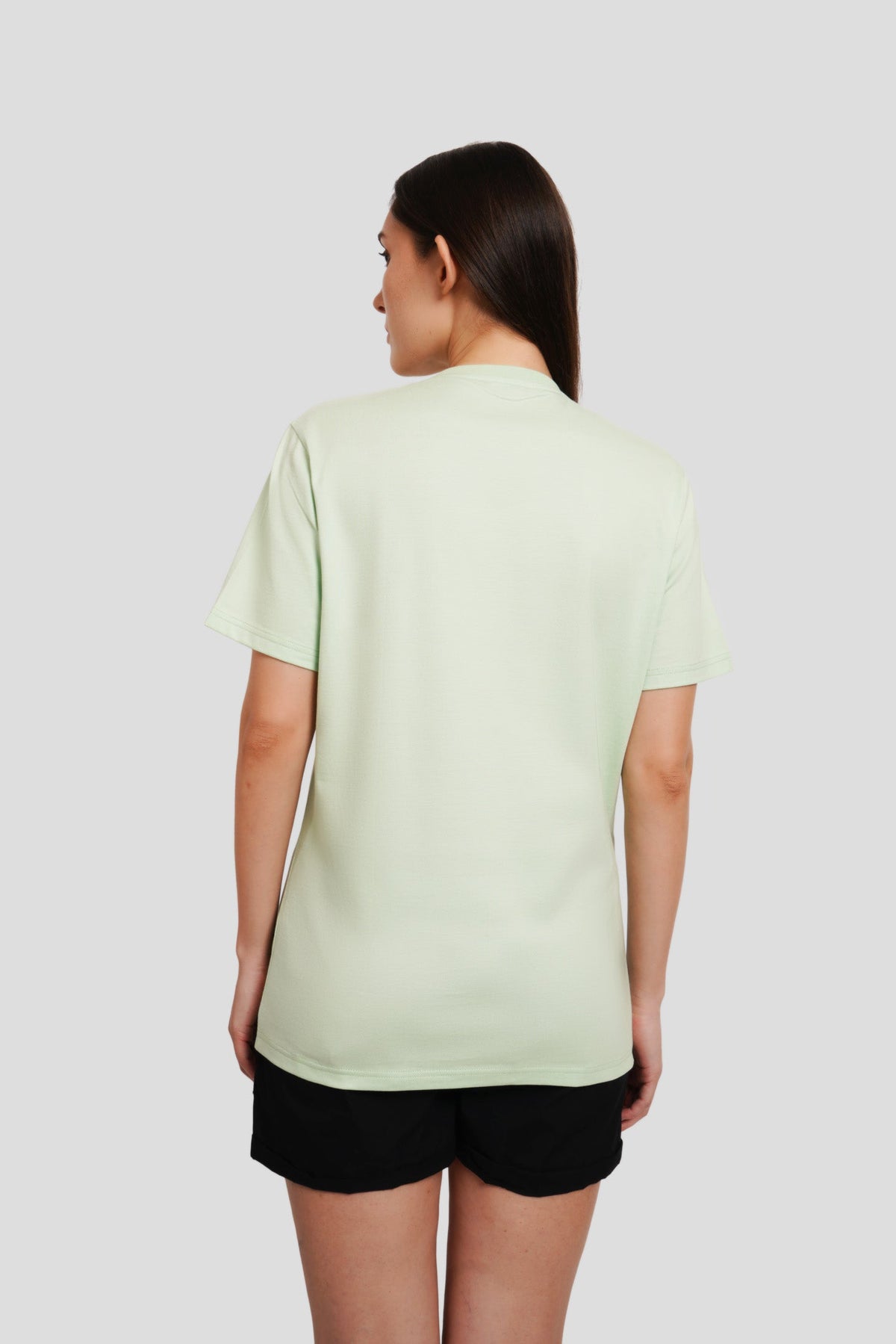 Pixel Heart Green Boyfriend T-shirt Women