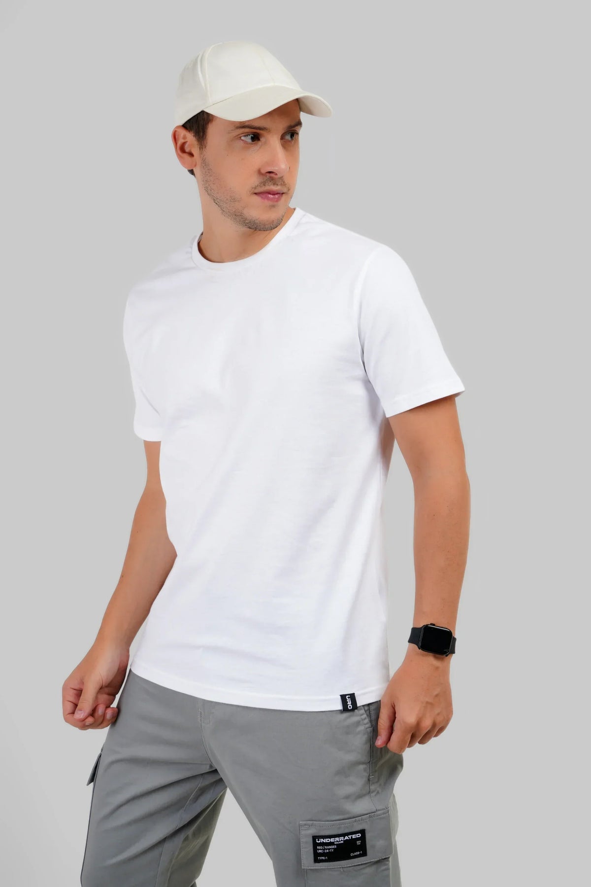 Pack of 5 Regular Fit T-shirts - Black/Grey/Navy/Red/White