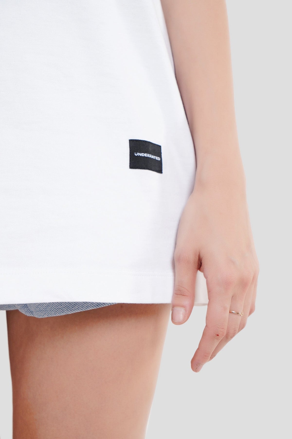 Emotionally Unavailable White Oversized T-shirt Women