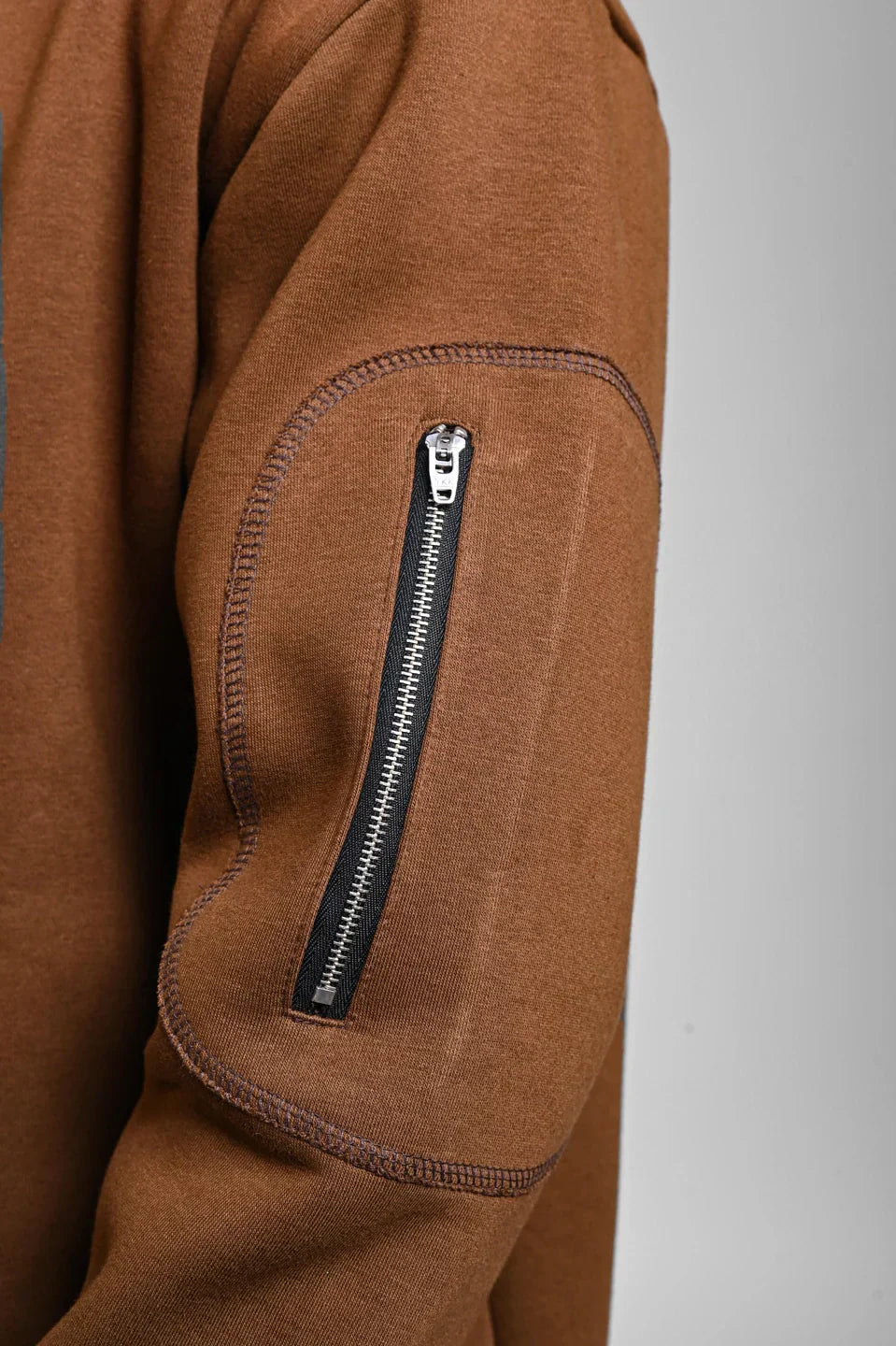 Brown Oversized Y2K Graphic Sweatshirt