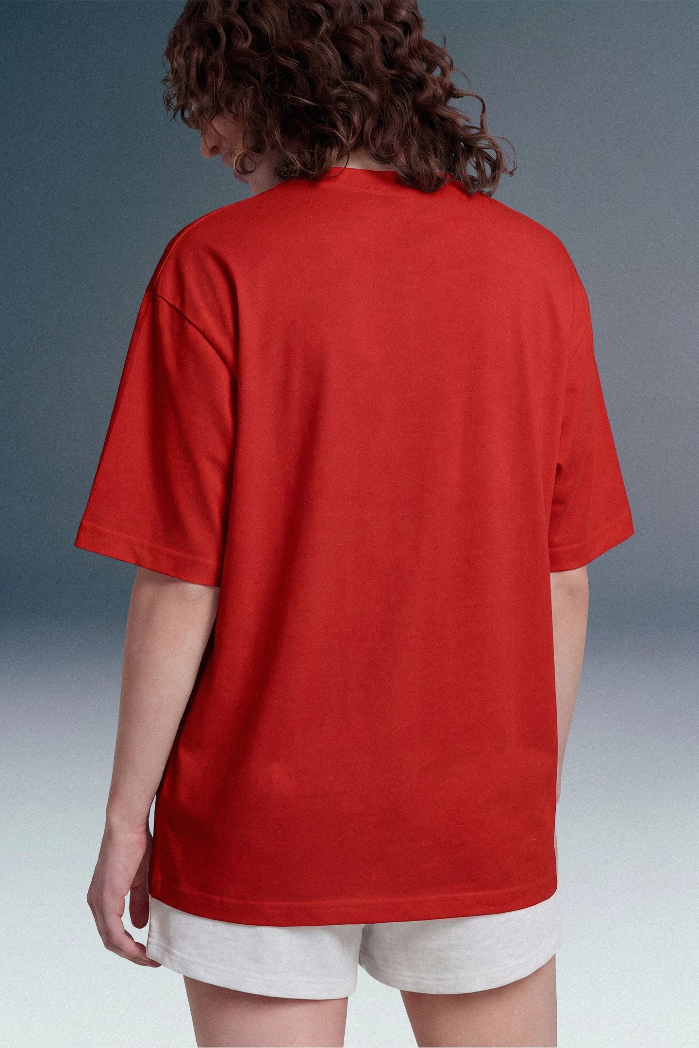 Underrated Curve Red Oversized T-shirt