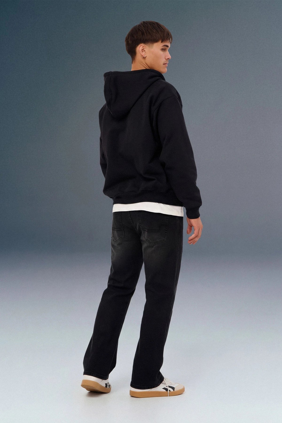 Black High Rise Men's Bootcut Jeans