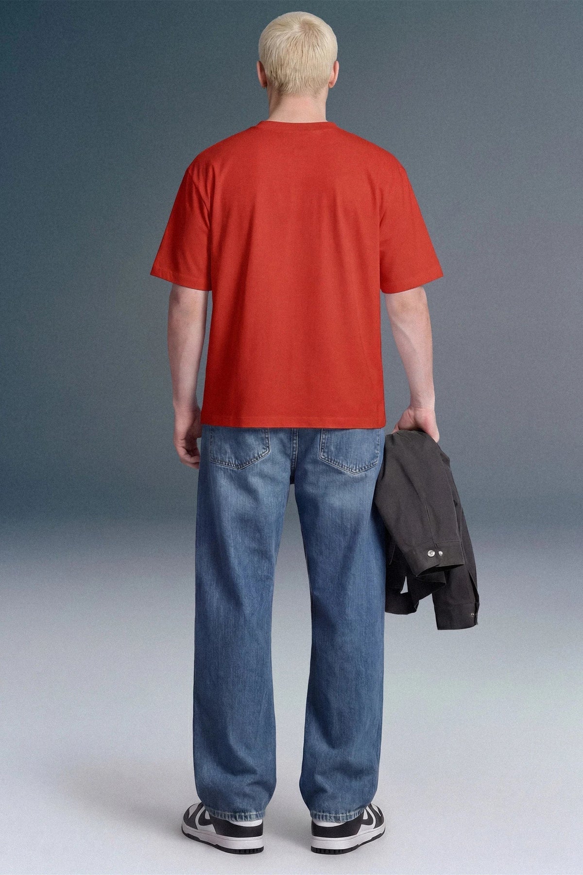 Underrated Curve Red Oversized T-shirt