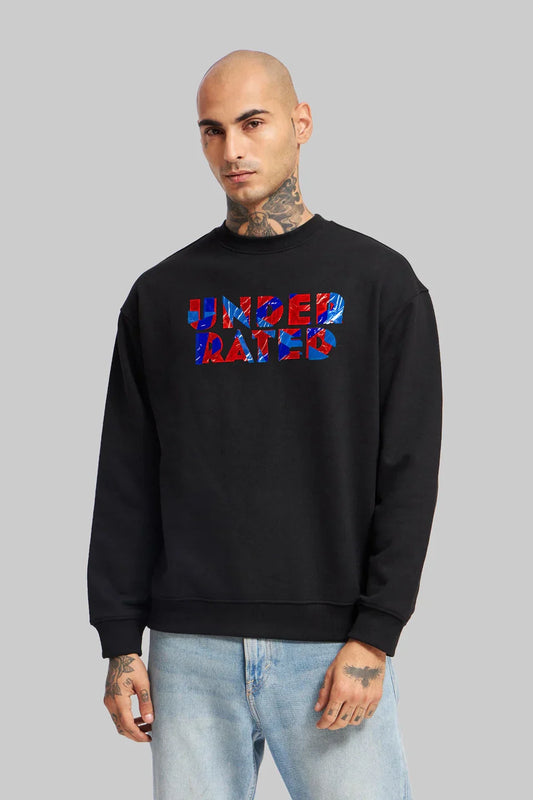 Vivid Abstract Black Graphic Sweatshirt