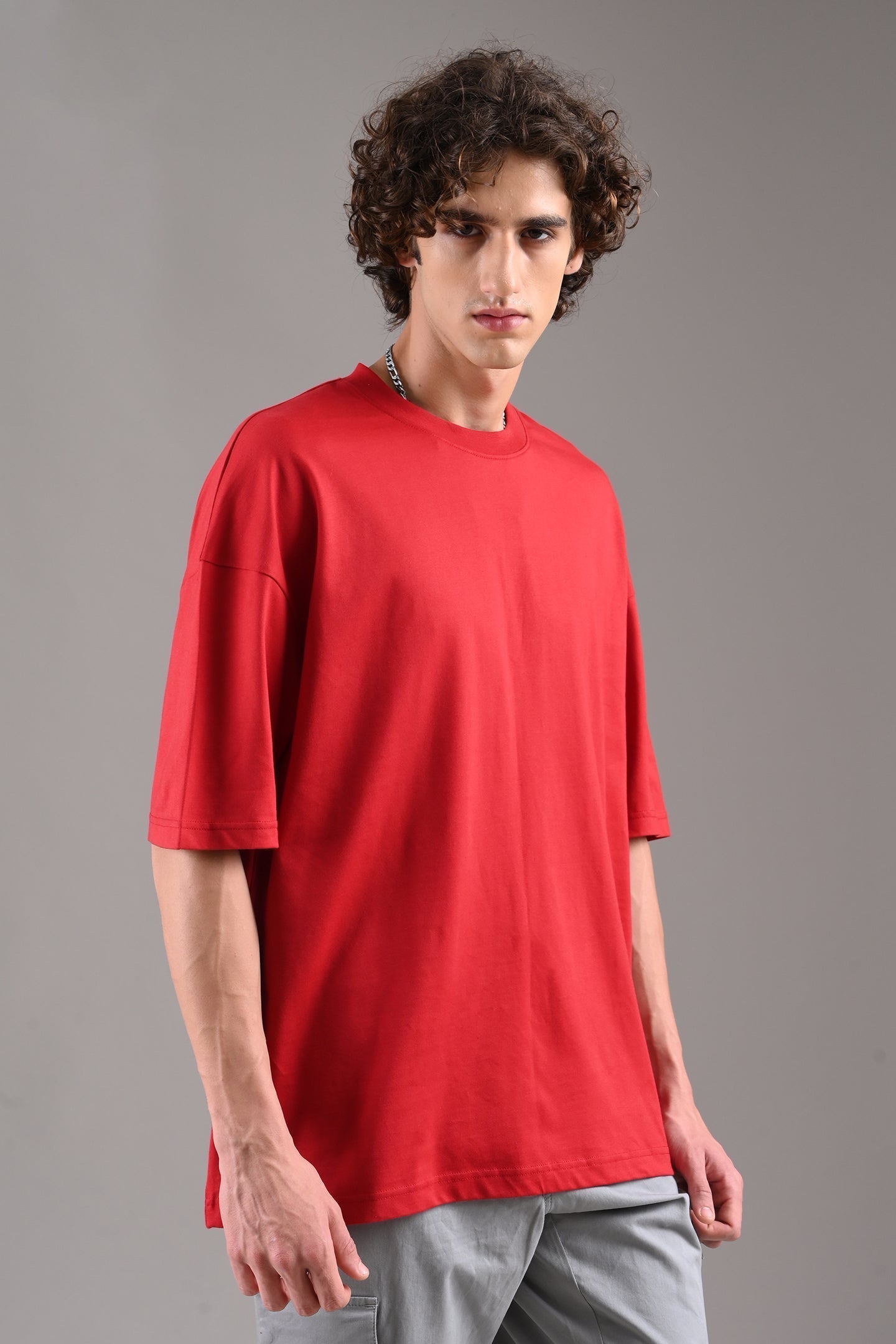 Pack of 3 Baggy T-shirts - Black/Red/White