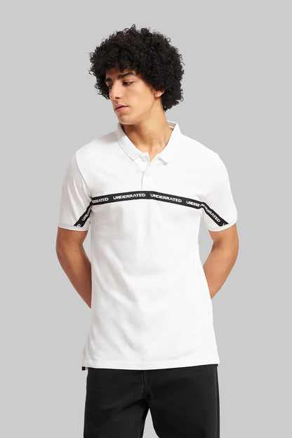 Pack of 2 Men's Polo T-shirt combo - White