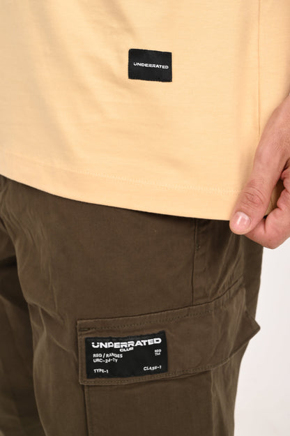 Watcher Serpent Beige Oversized Fit T-Shirt Men