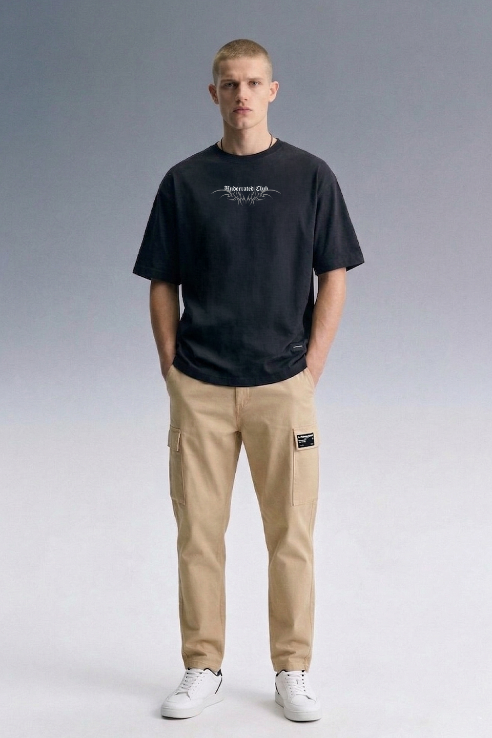 Culture Black Oversized T-shirt Men