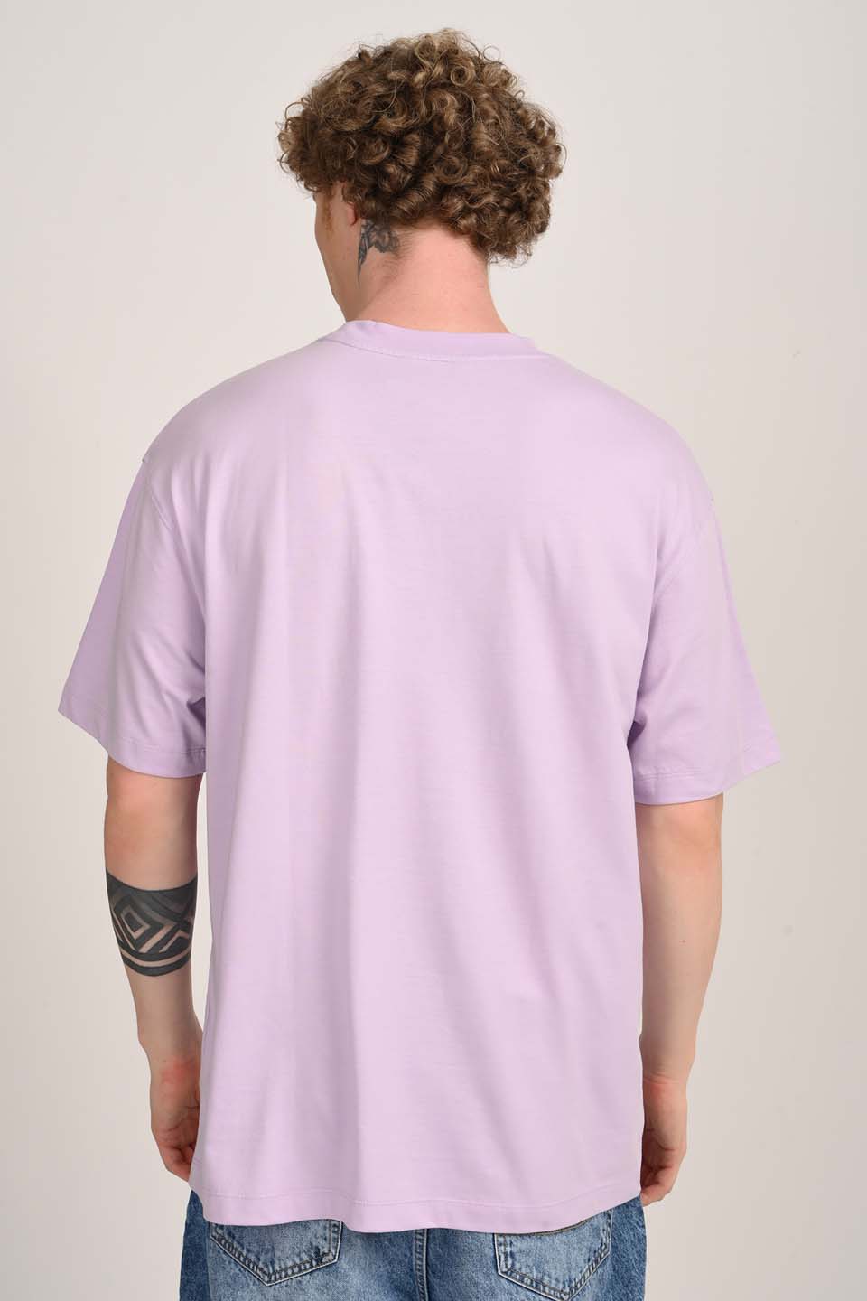 Decadent Drive Lavender Oversized Fit T-Shirt Men