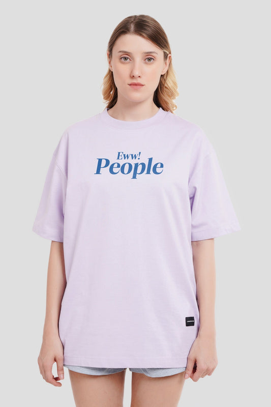 Eww! People Lavender Oversized Fit T-Shirt Women