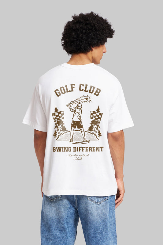 URC Golf Club White Oversized Fit T-Shirt Men