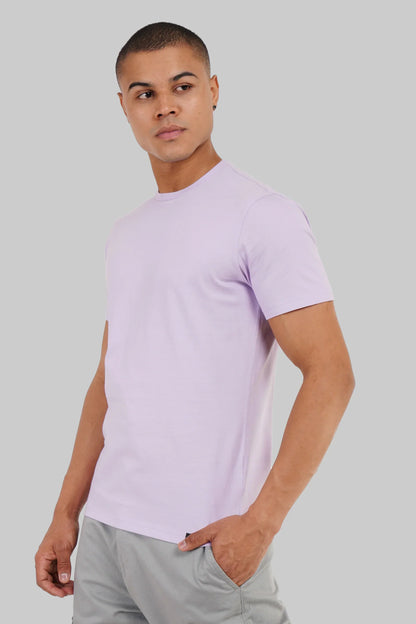 Pack of 3 Regular Fit T-shirts - Lilac/Blue/Black