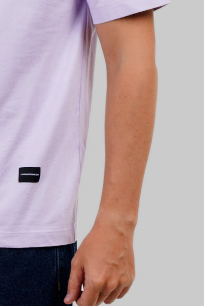 In Need of Mischief Lavender Oversized Fit T-Shirt Men