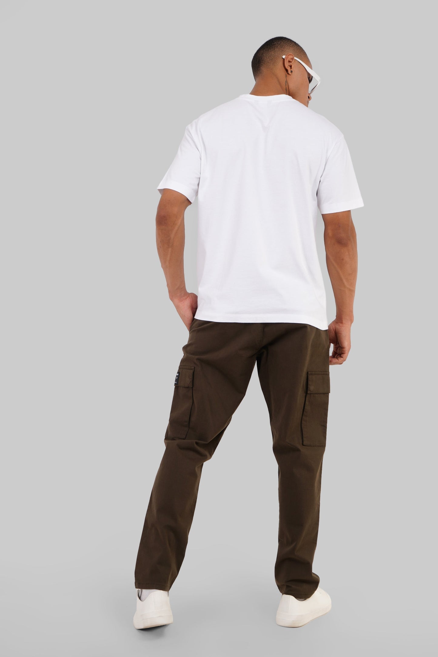 Illuminati White Oversized Fit T-Shirt Men