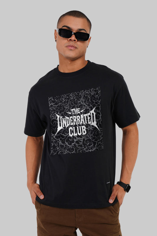 URC Mystery Black Oversized Fit T-Shirt Men