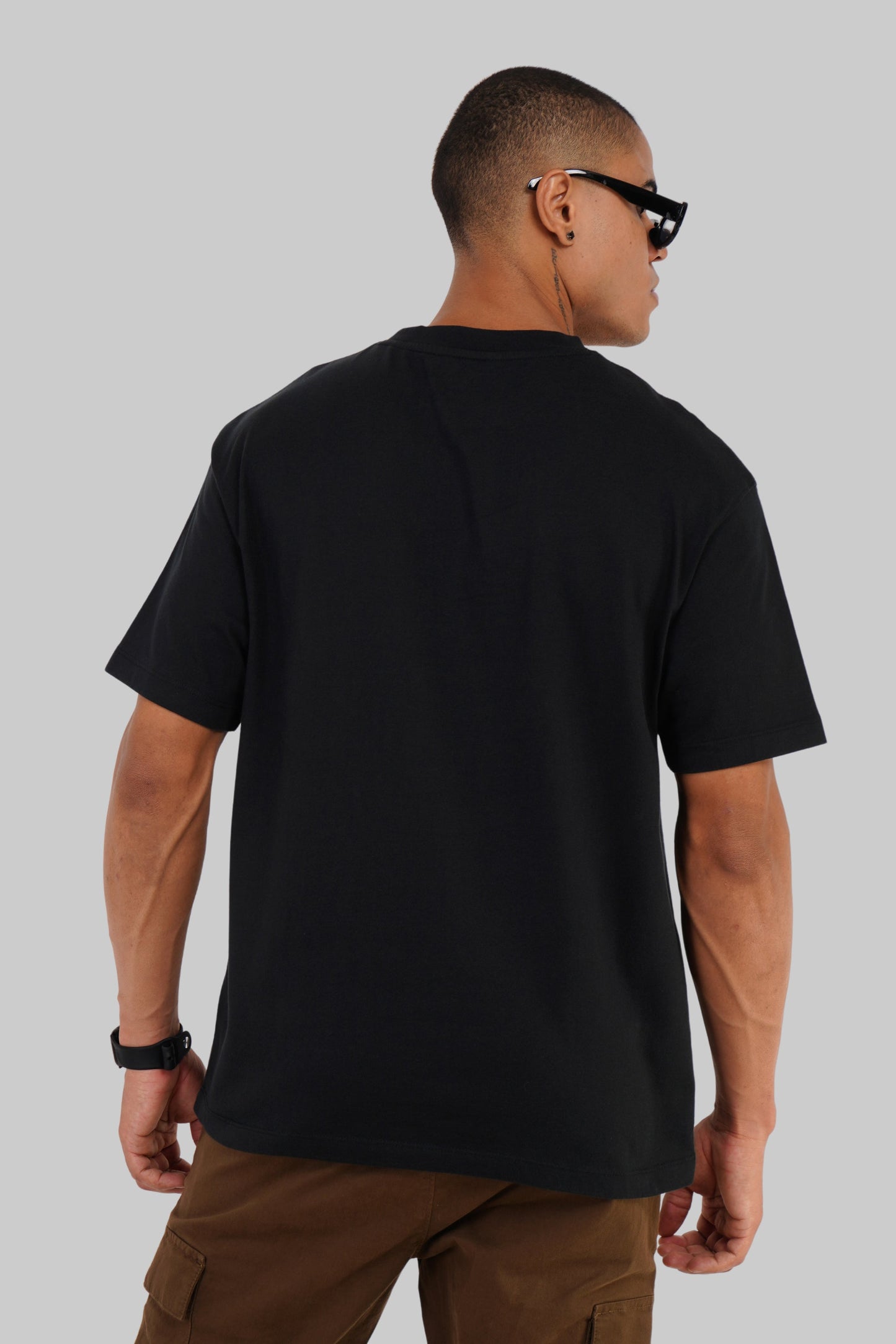 URC Mystery Black Oversized Fit T-Shirt Men