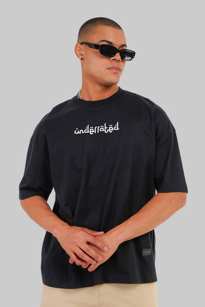 Urban Arabic Vibe Black Baggy Fit T-Shirt Men