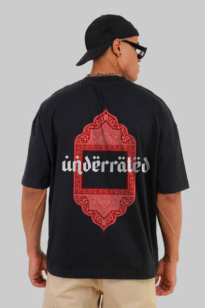 Urban Arabic Vibe Black Baggy Fit T-Shirt Men