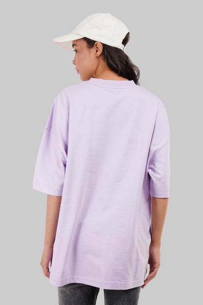 Fame Lavender Baggy Fit T-Shirt Women