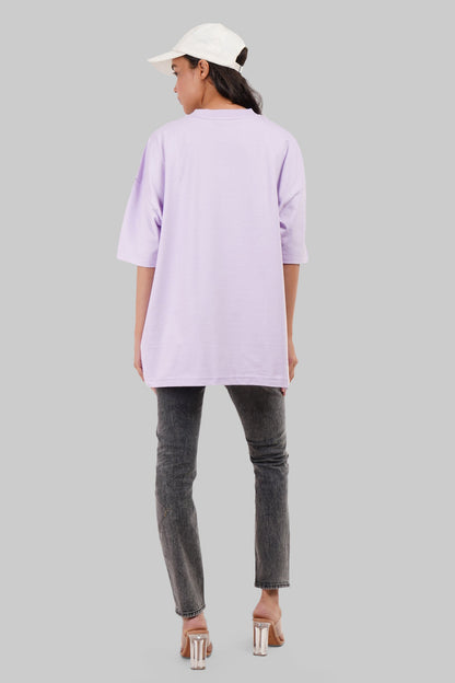 Fame Lavender Baggy Fit T-Shirt Women