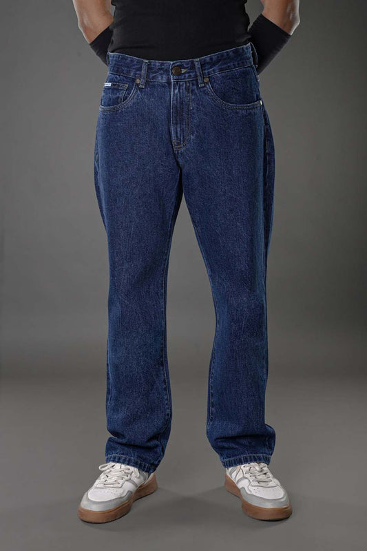 Indigo Mid Rise Men's Straight Jeans