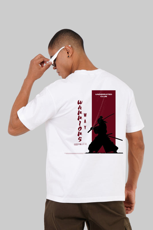 Warriors Way White Oversized Fit T-Shirt Men